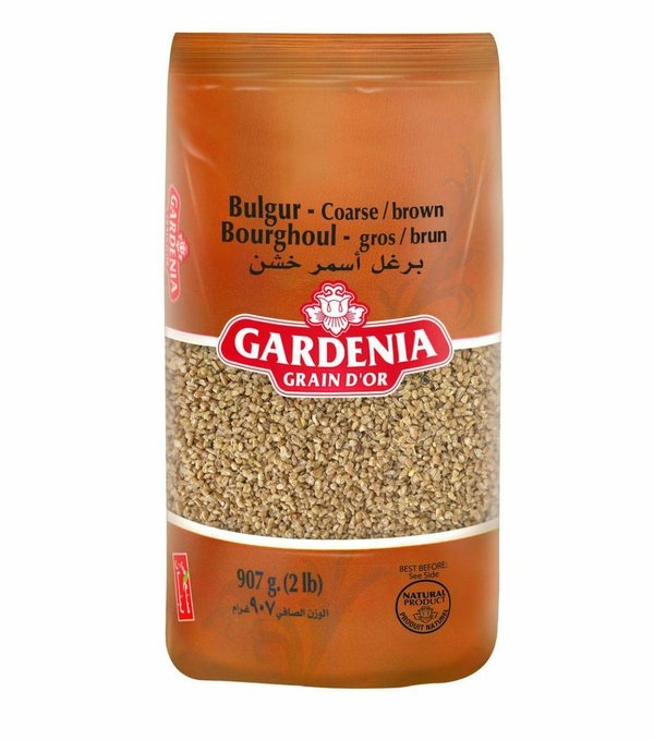 Brun bulgur grosse Gardenia 907g - برغل أسمر خشن جاردينيا