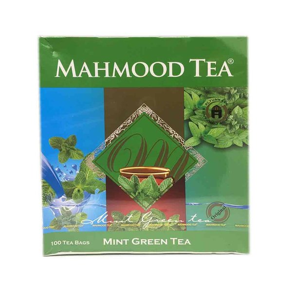 Thé vert à la menthe Mahmood 100 sachets - شاي أخضر بالنعناع 100 ظرف محمود